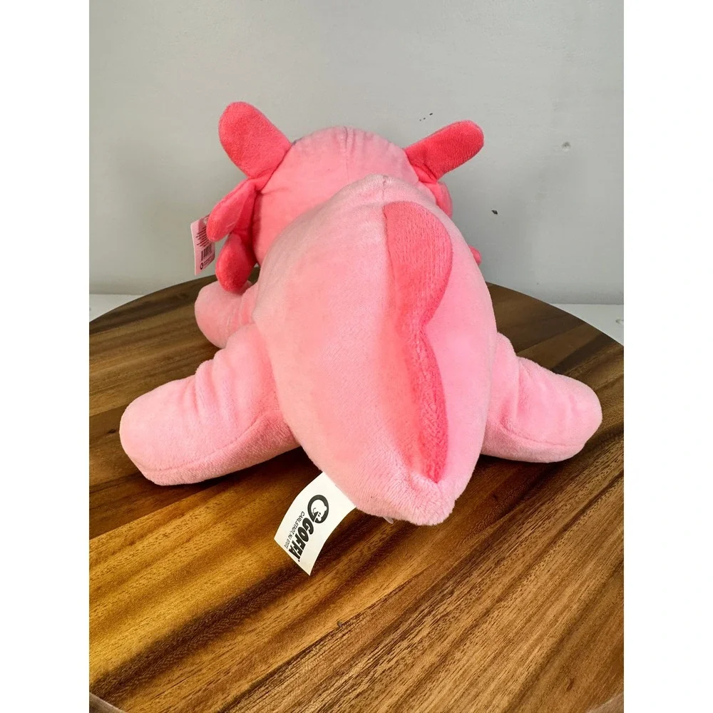 NWT! Goffa Axolotl Plush Stuffed Animal Pink Smiling Face Soft Kids Toy - Picture 3 of 7